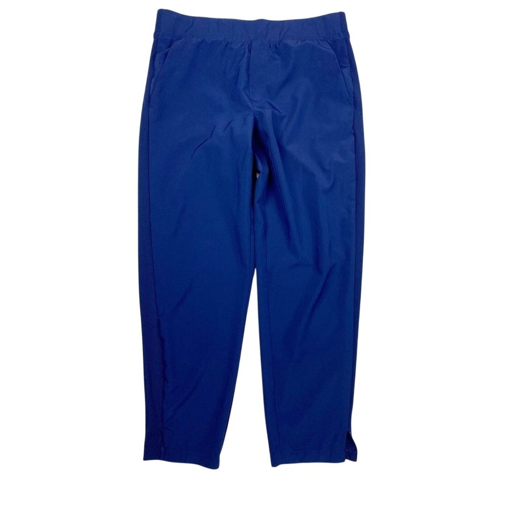 Serra Ribbed Side Panel Elastic Waist Jogger Active Pants Womens Medium Blue